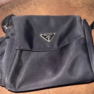 Prada Black Nylon Shoulder Bag